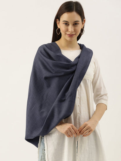 Women's zarif Pure Wool Melange Stole (Size 71X203 CM)