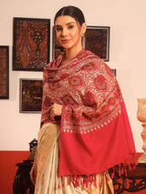 Pashmoda Women Ornate Harmony Fine Wool Nalki Embroidered Stole (Size : 71X203 CM)