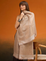 Women Gulrukh Zari Reversible Kaani Fine Wool Shawl