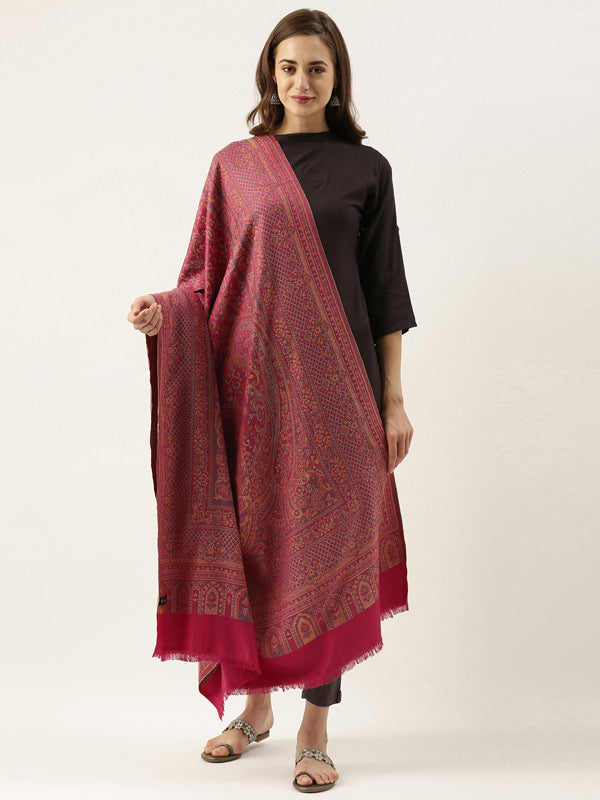Women's Ghazal Antique Jamawar Shawl (Size: 101 X 203 CM)