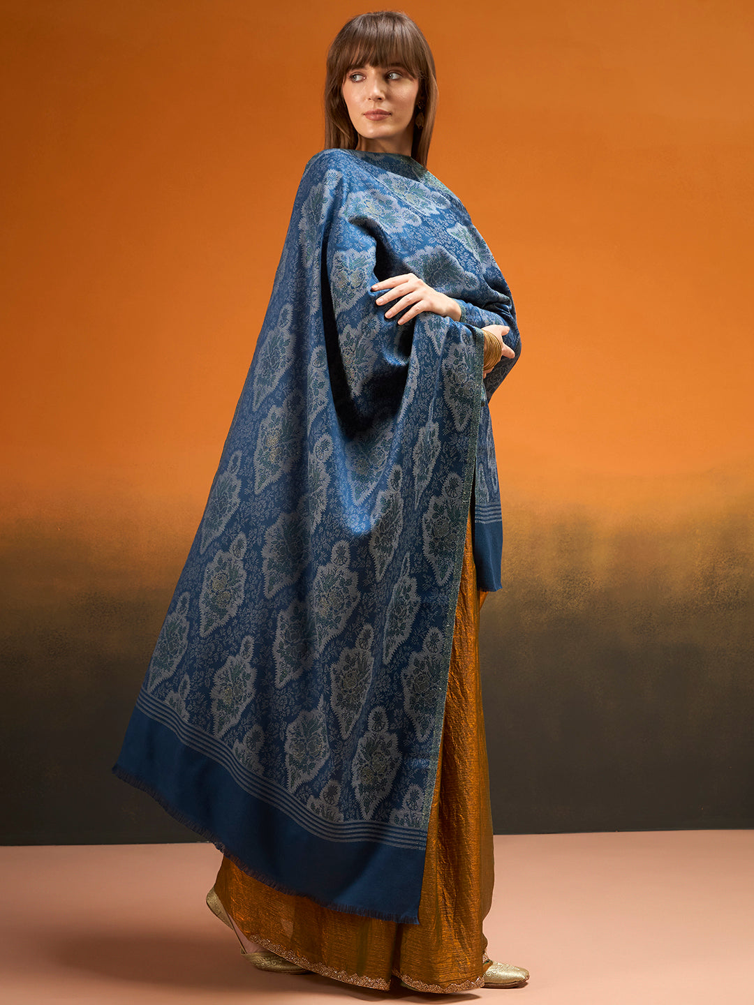 Women Imperial Royal brocade Kaani Stole