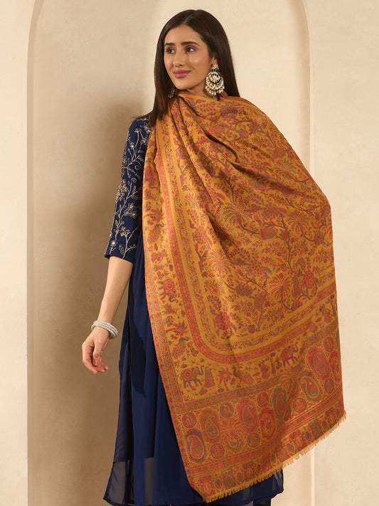 Women Orchard Kaani Wool Blend Kashmiri Shawl