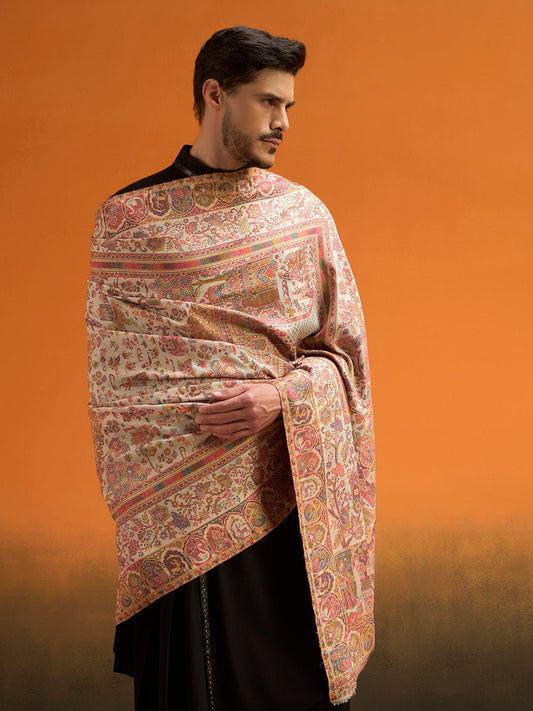 Men Shahi Manzar Fine Wool Kaani Shawl