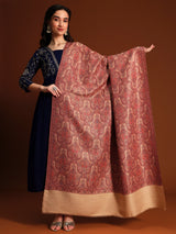 Women Gulnaar Royale Zari Reversible Kaani Fine Wool Shawl
