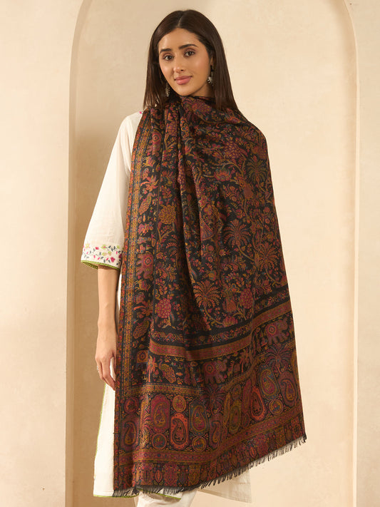 Women Orchard Kaani Wool Blend Kashmiri Shawl