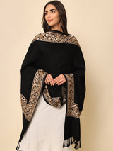 Womenƒ??s Dilkash Aari Embroidered stole (Size 71X203 CM)