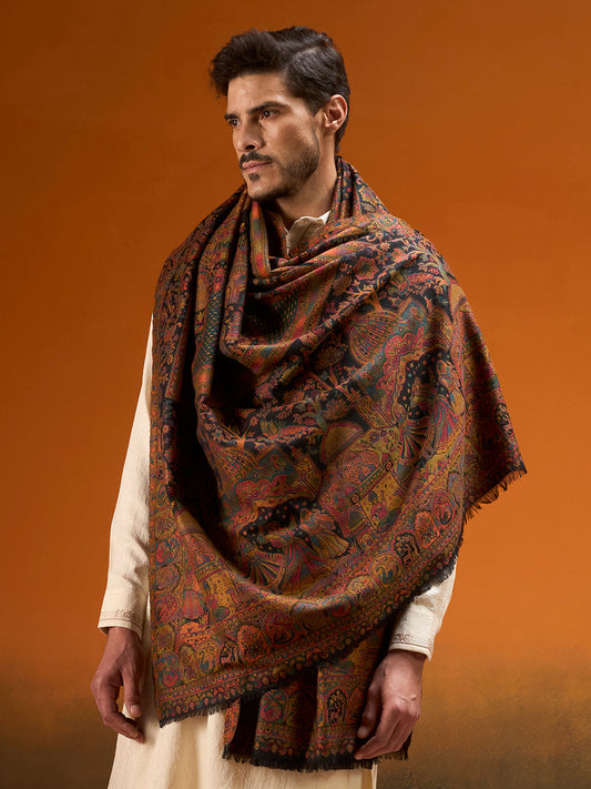 Men Shahi Manzar Fine Wool Kaani Shawl