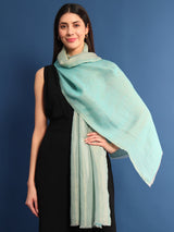 Pashmoda Womenƒ??s Zarish Reversible Zari Moonlight Fine Wool Stole (Size: 71x203 Cm)