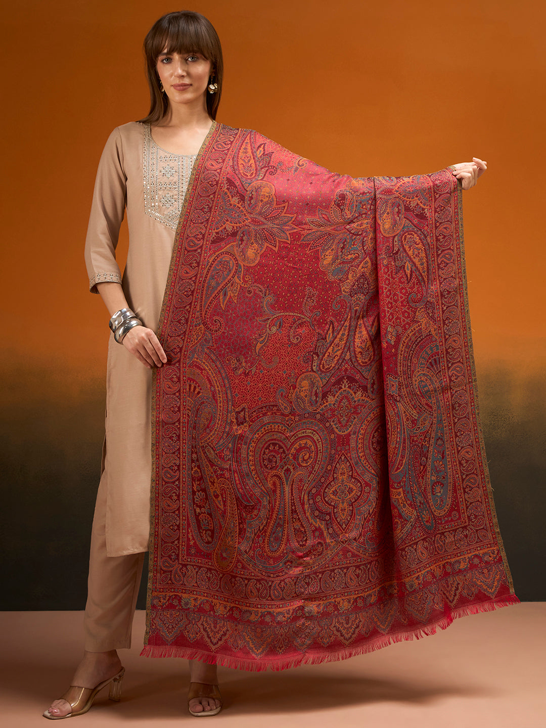 Women Grand Paisley Kaani Kashmiri Shawl