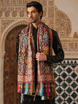 Pashmoda Men Kalamkari Embroidered Shawl (Size  101x203 Cm)