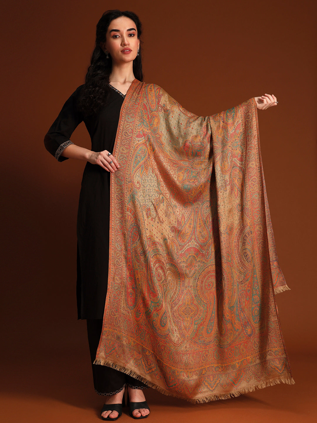 Women Grand Paisley Kaani Kashmiri Shawl