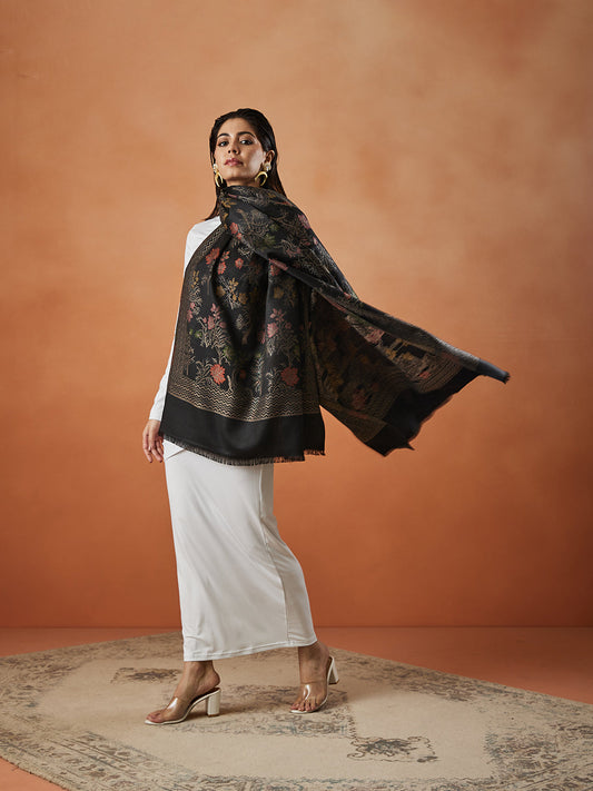 Pashmoda Women Nayab Kaani Stole (Size:  71X203 CM)
