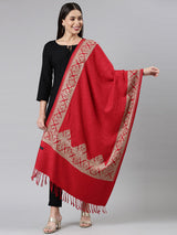 Women's Zarif Kashmiri Aari Embroidery Stole (Size: 71X203 CM)