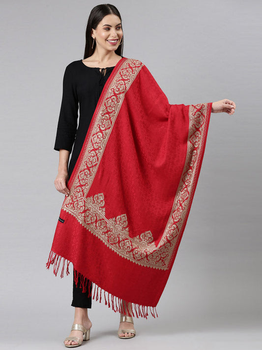 Women's Zarif Kashmiri Aari Embroidery Stole (Size: 71X203 CM)