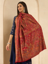 Women Shahi Manzar Kaani Wool Blend Kashmiri Shawl