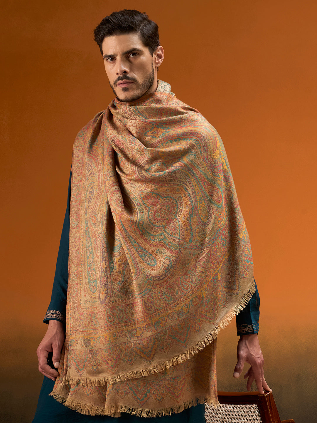 Men Grand Paisley Kaani Shawl