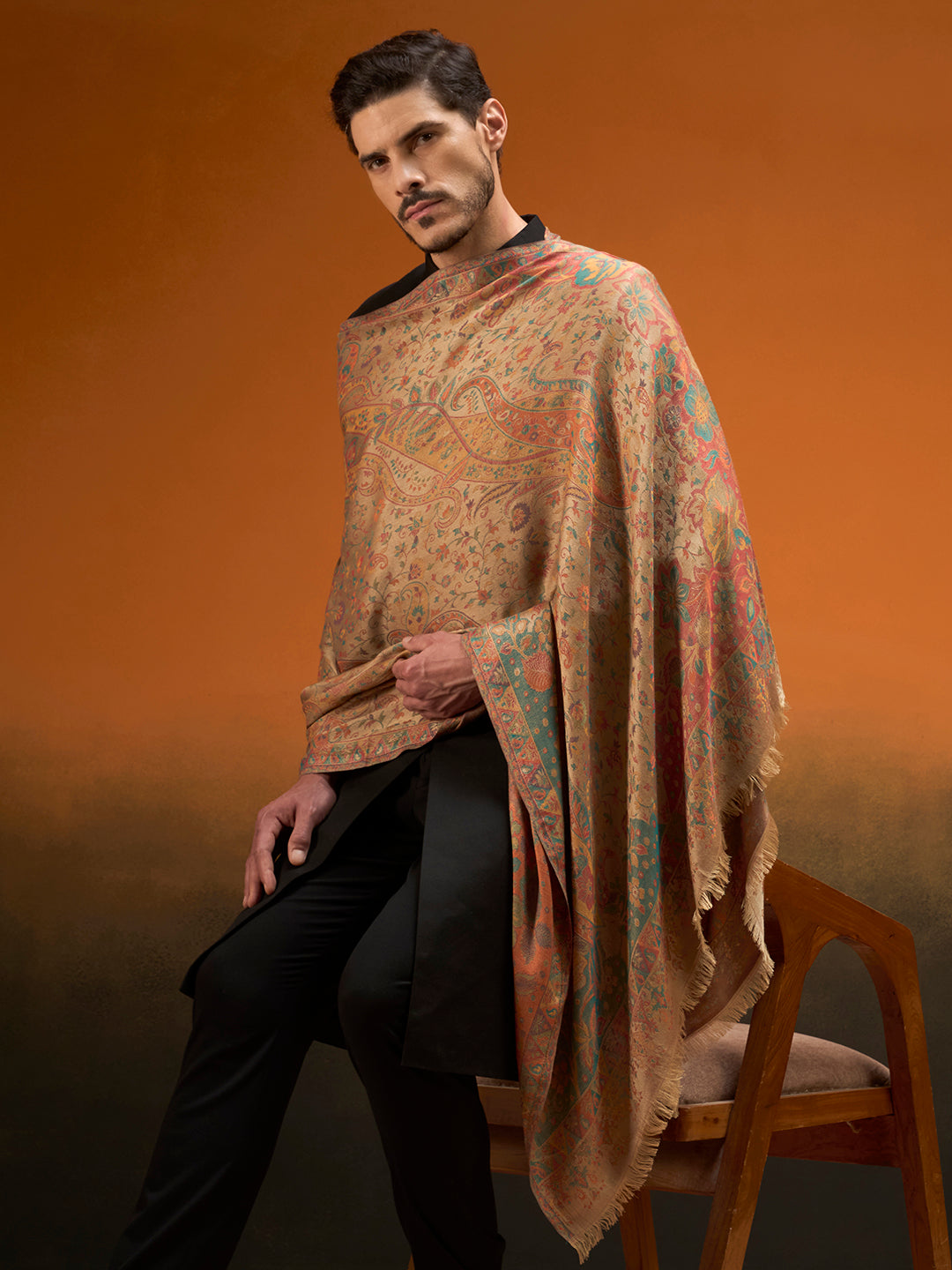 Men Grand Paisley Kaani Shawl