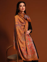 Women Floral Heritage Kaani Elegance Kashmiri Shawl