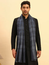 Pashmoda Men Metro Plaid Woollen Checkered Stole (Size : 28x80in, 71X203cm)