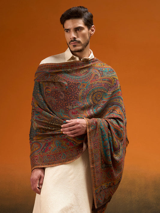 Men Grand Paisley Kaani Shawl