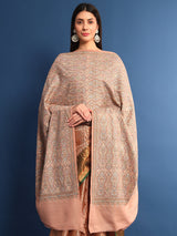 Pashmoda Womenƒ??s Gulsheren 100% Fine Wool Sozni Hand Embroidered Shawl (Size: 101x203 Cm)