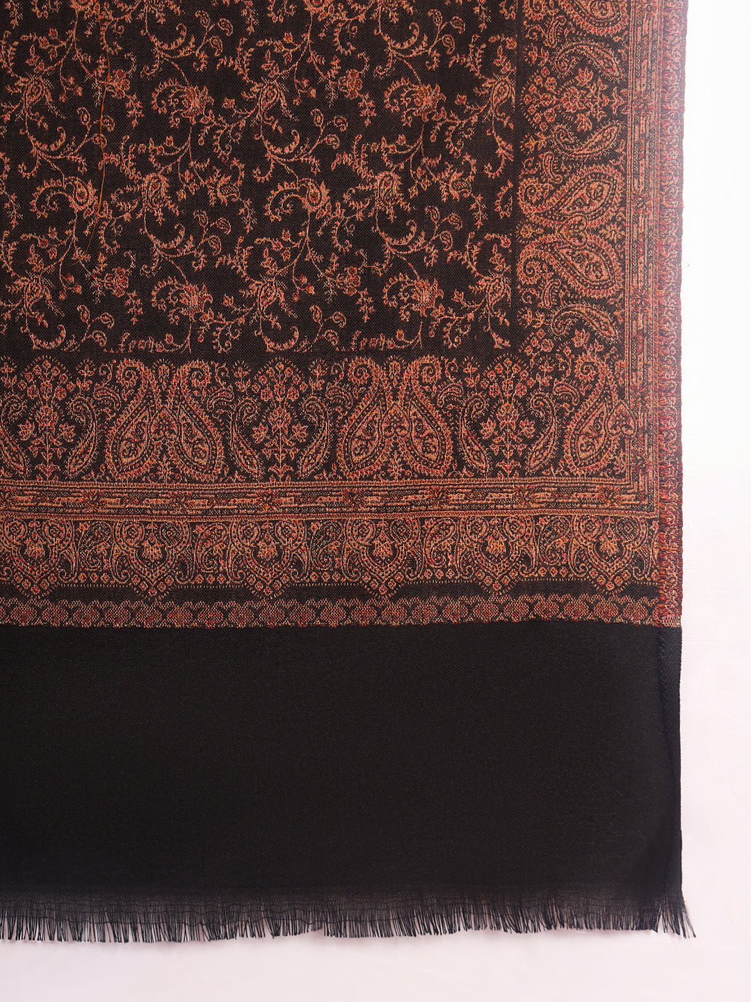Pashmoda Men Meher Jaal Kashmiri Jamawar Woven Shawl (Size: 101X203 CM)