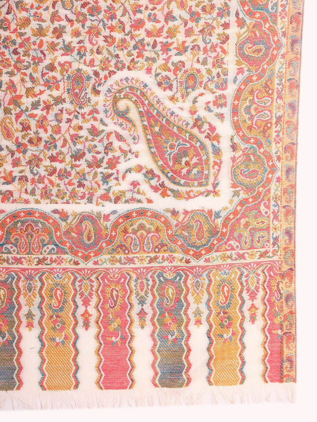 Pashmoda Men Mehak Kaani Wool Blend Kashmiri Shawl (Size: 101X203 CM)