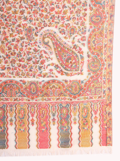Pashmoda Men Mehak Kaani Wool Blend Kashmiri Shawl (Size: 101X203 CM)