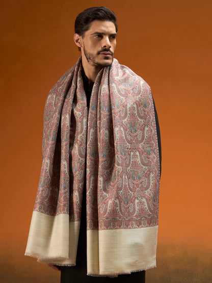 Men Gulnaar Royale Reversible Kaani Zari Shawl