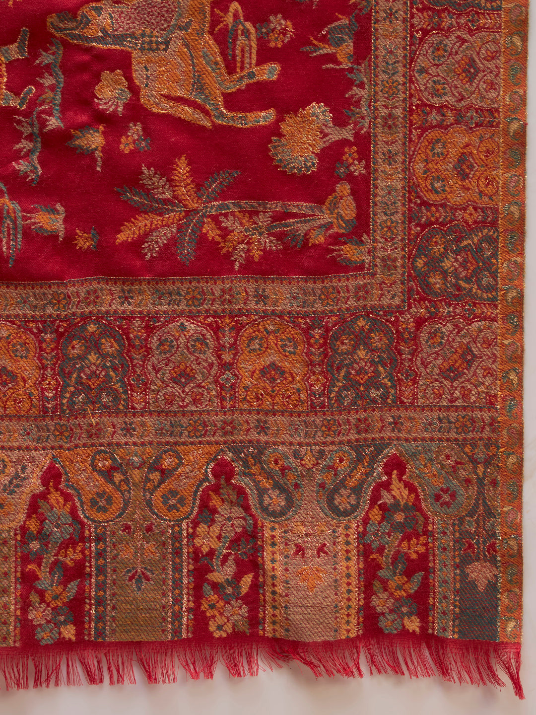 Men Gulrukh Reversible Kaani Zari Shawl