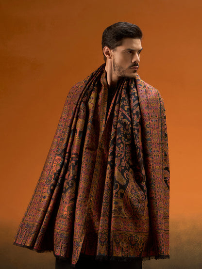 Men Royal gulistan Shawl Fine Wool Kaani Shawl