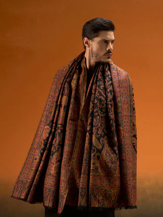 Men Royal gulistan Shawl Fine Wool Kaani Shawl