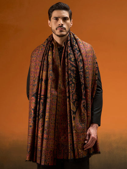 Men Royal gulistan Shawl Fine Wool Kaani Shawl