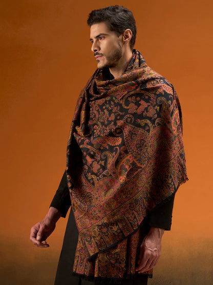 Men Royal gulistan Shawl Fine Wool Kaani Shawl