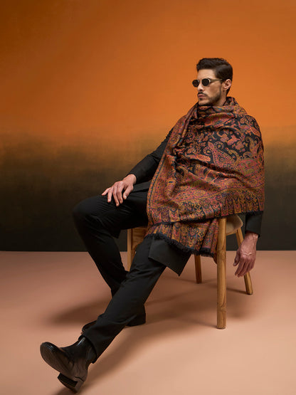 Men Royal gulistan Shawl Fine Wool Kaani Shawl