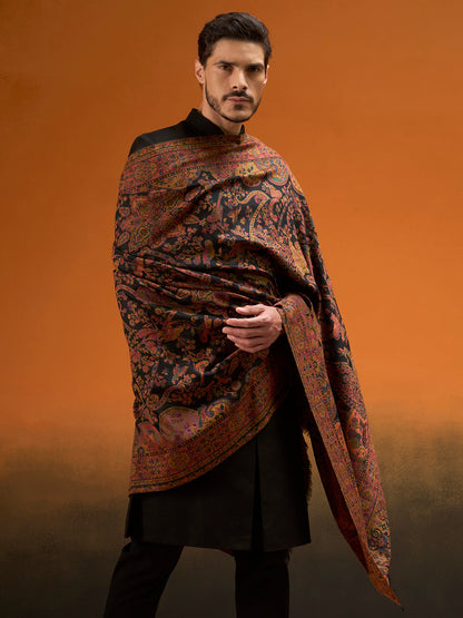 Men Royal gulistan Shawl Fine Wool Kaani Shawl