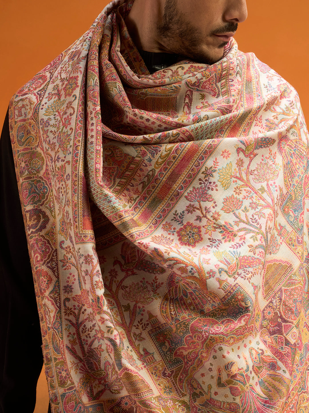 Men Shahi Manzar Fine Wool Kaani Shawl