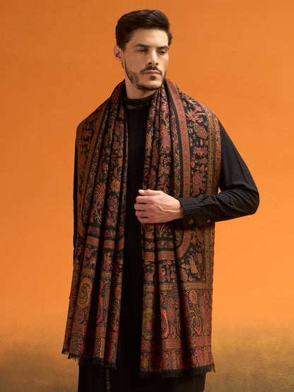 Men Kaani Orchard Fine Wool Kaani Shawl