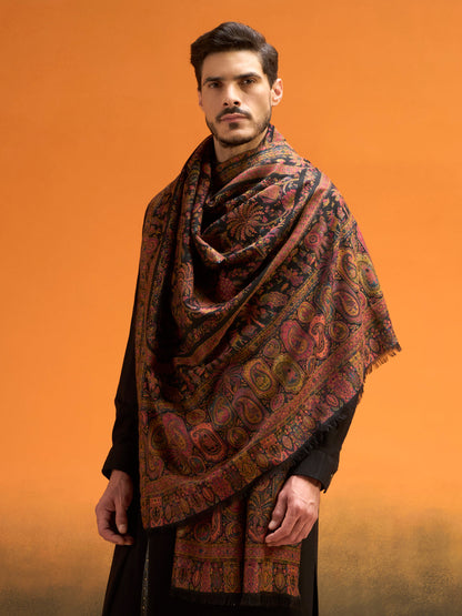 Men Kaani Orchard Fine Wool Kaani Shawl