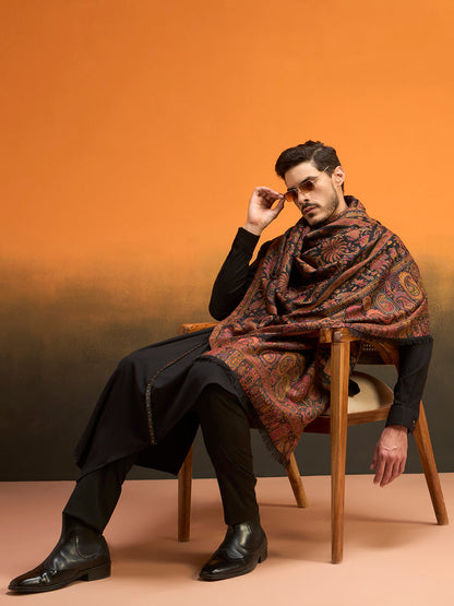 Men Kaani Orchard Fine Wool Kaani Shawl