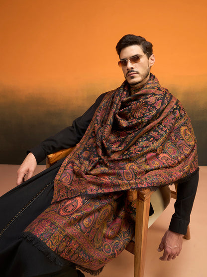 Men Kaani Orchard Fine Wool Kaani Shawl