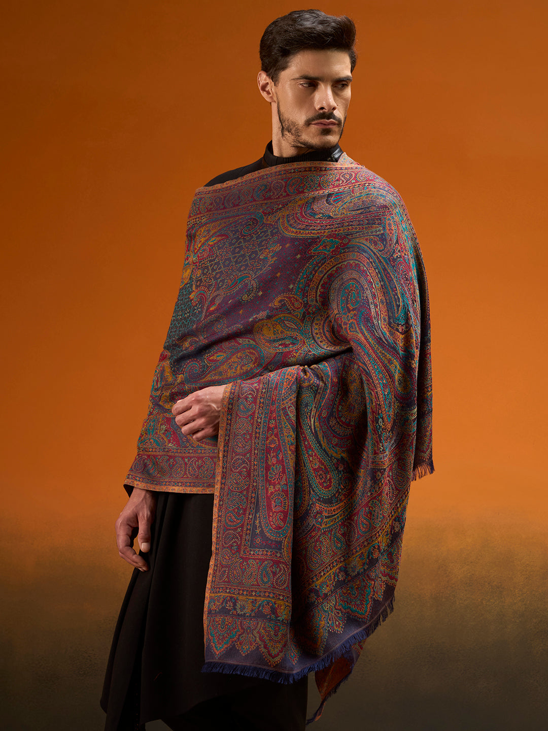 Men Grand Paisley Kaani Shawl