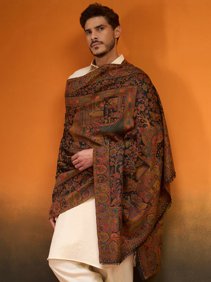 Men Shahi Manzar Fine Wool Kaani Shawl