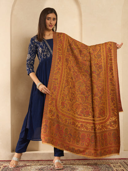 Women Orchard Kaani Wool Blend Kashmiri Shawl