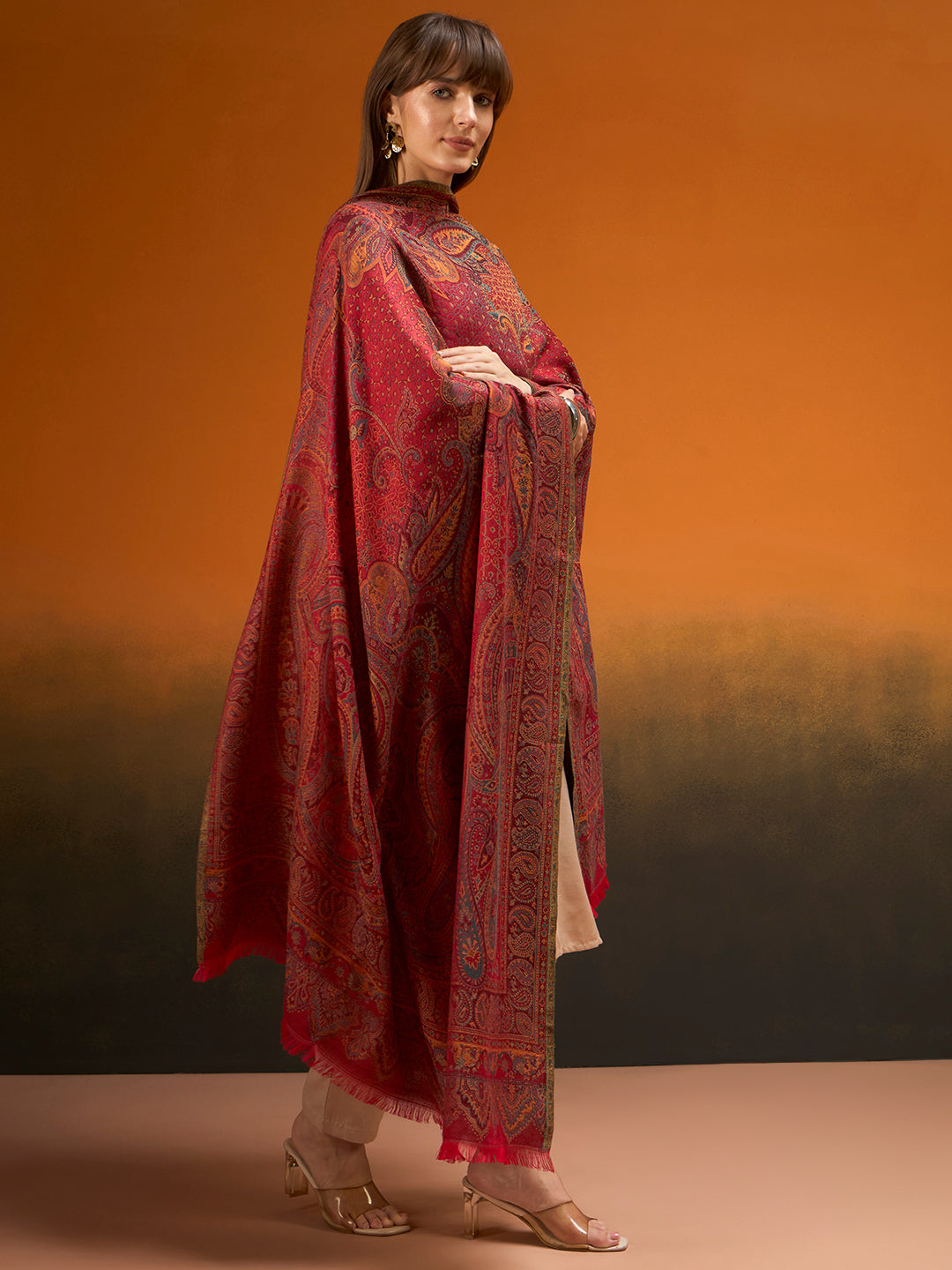 Women Grand Paisley Kaani Kashmiri Shawl