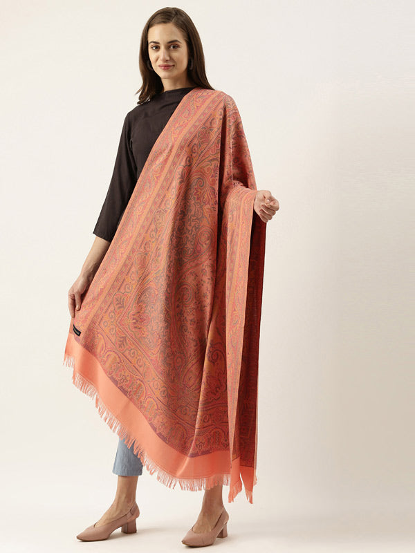 Women's Antique Jamawar Shawl (Size: 101 X 203 CM)