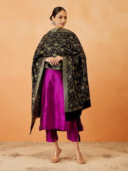 Pashmoda Women Rukhsaar Kaani Stole (Size : 71X203 CM)