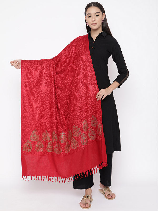 Women's Nagma 100% Pure Wool Swarosvki Crystal Shawl (Size : 101X203 CM)