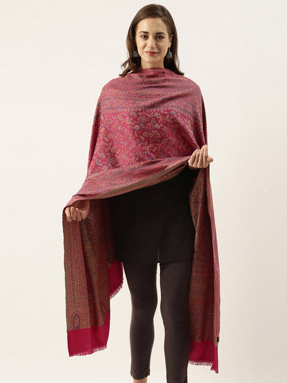 Women's Ghazal Antique Jamawar Shawl (Size: 101 X 203 CM)