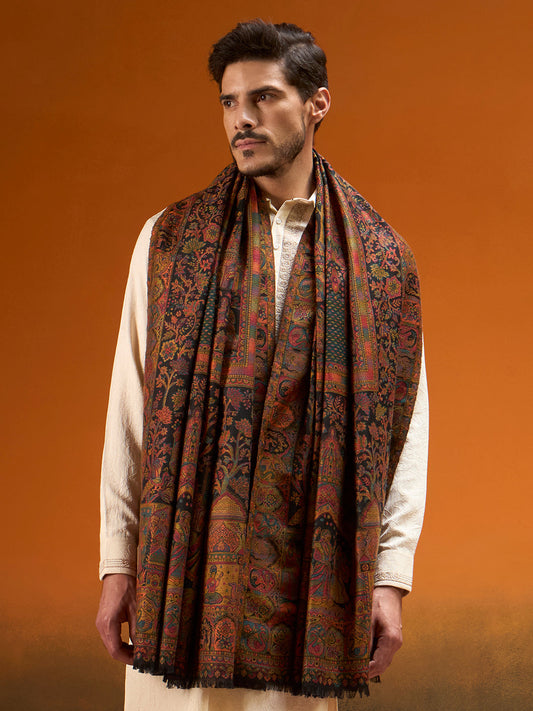 Men Shahi Manzar Fine Wool Kaani Shawl